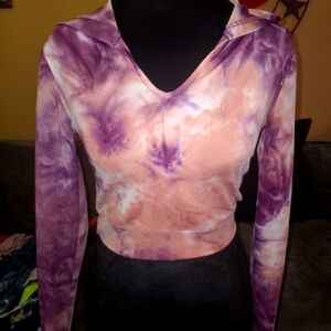 Women's hoodie crop top